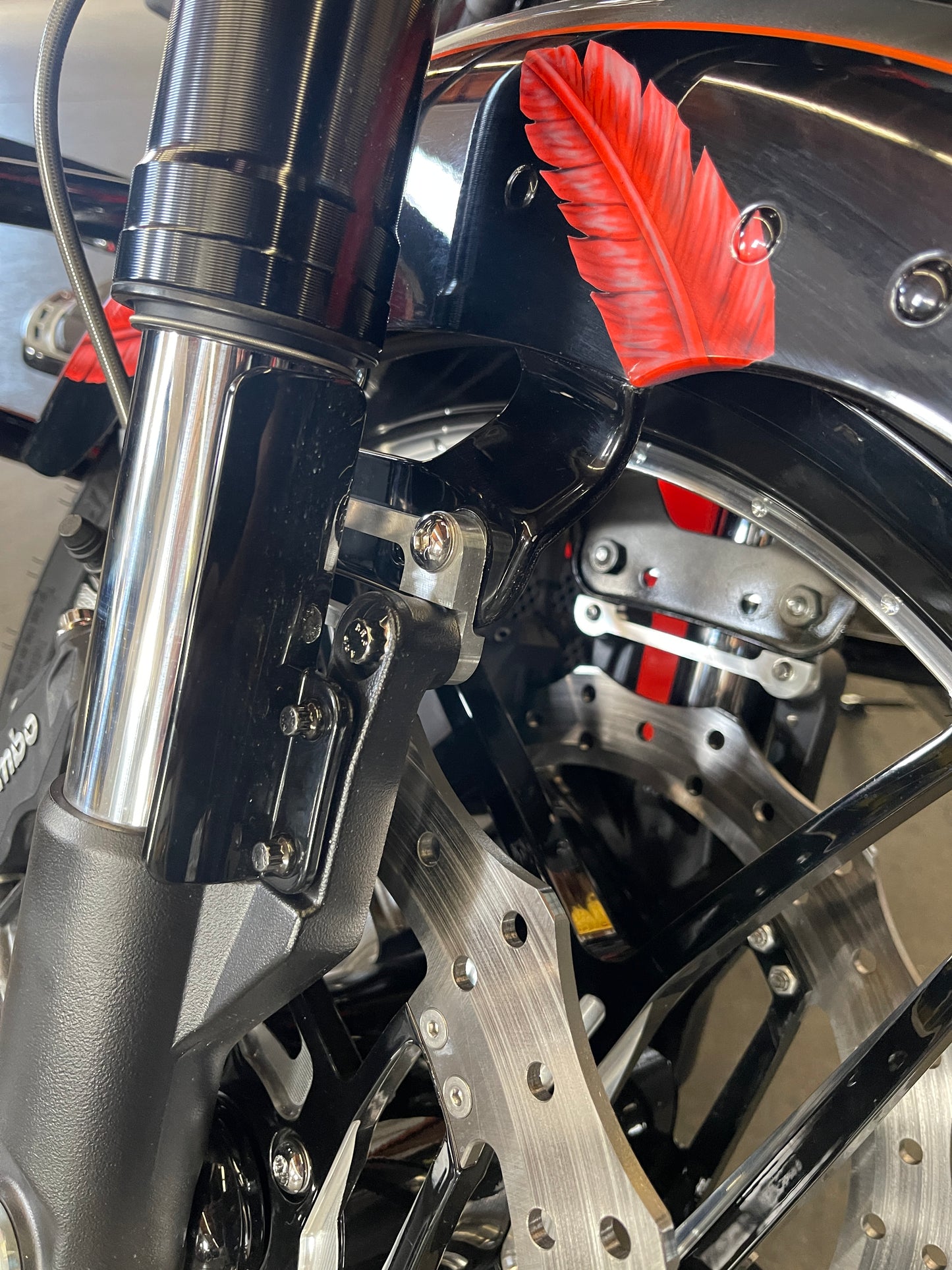 2024 HARLEY FLH FENDER ADAPTERS for 21" WHEELS